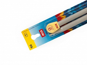 9 mm (US 13) Inox brand knitting needles. Length: 35 cm (14&). Size: 9 mm (US 13) Brand Inox, acs-113