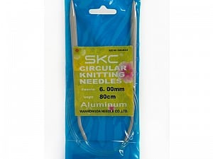 6 mm (US 10) Circular Knitting Needles. Length: 80 cm (32&). 6 mm (US 10) Brand SKC, acs-73