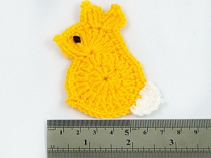 Bunny 100% Acrylic knitted item. Size: 9cm x 5cm Brand Ice Yarns, acs-1040