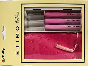 Tulip Etimo Rose Steel Crochet Hook with Soft Grip Set . at Ice