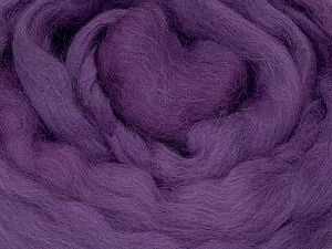 50gr-1.8m (1.76oz-1.97yards) 100% Wool felt Fiber Content 100% Wool, Purple, Brand Ice Yarns, acs-1413