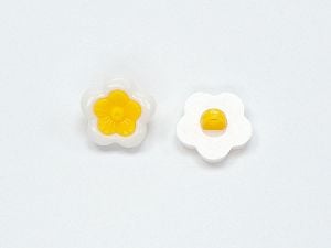 15mm long Yellow, White, Brand Ice Yarns, acs-1610