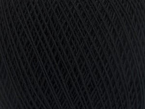 Fiber Content 67% Cotton, 33% Polyester, Brand Ice Yarns, Black, Yarn Thickness 1 SuperFine Sock, Fingering, Baby, fnt2-49690