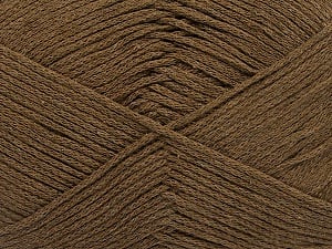 Composition 100% Coton, Brand Ice Yarns, Brown, Yarn Thickness 2 Fine Sport, Baby, fnt2-50693