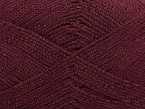 Composition 100% Coton, Maroon, Brand Ice Yarns, Yarn Thickness 2 Fine Sport, Baby, fnt2-50694