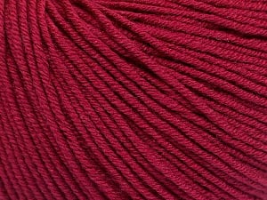 Composition 60% Coton, 40% Acrylique, Brand Ice Yarns, Burgundy, Yarn Thickness 2 Fine Sport, Baby, fnt2-51210