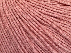 Fiber Content 60% Cotton, 40% Acrylic, Rose Pink, Brand Ice Yarns, Yarn Thickness 2 Fine Sport, Baby, fnt2-51213