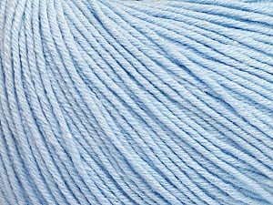 Fiber Content 60% Cotton, 40% Acrylic, Brand Ice Yarns, Baby Blue, Yarn Thickness 2 Fine Sport, Baby, fnt2-51237