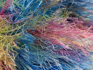Fiber Content 100% Polyester, Yellow, Pink, Mint Green, Brand Ice Yarns, Blue, Yarn Thickness 6 SuperBulky Bulky, Roving, fnt2-51311 