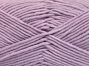 Fiber Content 55% Cotton, 45% Acrylic, Light Lilac, Brand Ice Yarns, Yarn Thickness 4 Medium Worsted, Afghan, Aran, fnt2-51434
