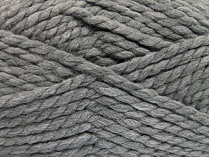 SuperBulky Composition 55% Acrylique, 45% Laine, Brand Ice Yarns, Grey, Yarn Thickness 6 SuperBulky Bulky, Roving, fnt2-51488