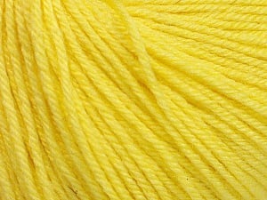 Fiber Content 40% Acrylic, 40% Merino Wool, 20% Polyamide, Light Yellow, Brand Ice Yarns, Yarn Thickness 2 Fine Sport, Baby, fnt2-51546