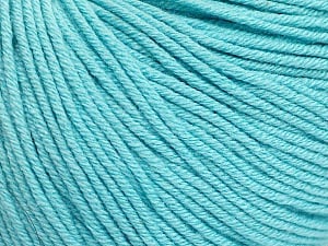 Composition 60% Coton, 40% Acrylique, Light Turquoise, Brand Ice Yarns, Yarn Thickness 2 Fine Sport, Baby, fnt2-51558