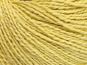 Fiber Content 68% Cotton, 32% Silk, Yellow, Brand Ice Yarns, Yarn Thickness 2 Fine Sport, Baby, fnt2-51928