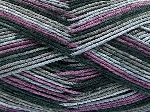 Planned Pooling The yarn is suitable for planned pooling İçerik 100% Antipilling Acrylic, Purple, Brand Ice Yarns, Grey Shades, Anthracite, Yarn Thickness 4 Medium Worsted, Afghan, Aran, fnt2-51947