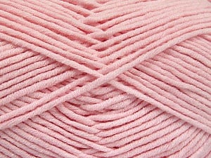 Fiber Content 55% Cotton, 45% Acrylic, Brand Ice Yarns, Baby Pink, Yarn Thickness 4 Medium Worsted, Afghan, Aran, fnt2-52027