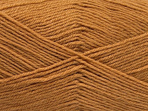 Composition 60% Laine mérinos, 40% Acrylique, Light Brown, Brand Ice Yarns, Yarn Thickness 2 Fine Sport, Baby, fnt2-52130
