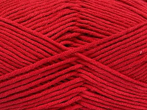 Fiber Content 55% Cotton, 45% Acrylic, Red, Brand Ice Yarns, Yarn Thickness 4 Medium Worsted, Afghan, Aran, fnt2-52133