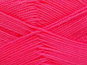 Fiber Content 100% Acrylic, Neon Pink, Brand Ice Yarns, Yarn Thickness 2 Fine Sport, Baby, fnt2-52242