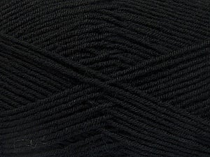 Fiber Content 70% Acrylic, 30% Wool, Brand Ice Yarns, Black, Yarn Thickness 4 Medium Worsted, Afghan, Aran, fnt2-52601