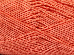 Composition 100% Coton mercerisé, Light Orange, Brand Ice Yarns, Yarn Thickness 2 Fine Sport, Baby, fnt2-53802
