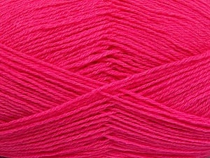 Composition 60% Laine mérinos, 40% Acrylique, Brand Ice Yarns, Bright Pink, Yarn Thickness 2 Fine Sport, Baby, fnt2-53825