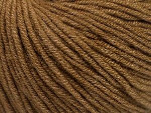 Composition 50% Acrylique, 50% Coton, Light Brown, Brand Ice Yarns, Yarn Thickness 3 Light DK, Light, Worsted, fnt2-54666