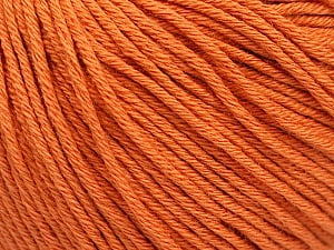 Global Organic Textile Standard (GOTS) Certified Product. CUC-TR-017 PRJ 805332/918191 Composition 100% Coton bio, Orange, Brand Ice Yarns, Yarn Thickness 3 Light DK, Light, Worsted, fnt2-54733