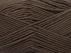Fiber Content 70% Acrylic, 30% Wool, Brand Ice Yarns, Dark Brown, Yarn Thickness 4 Medium Worsted, Afghan, Aran, fnt2-55752