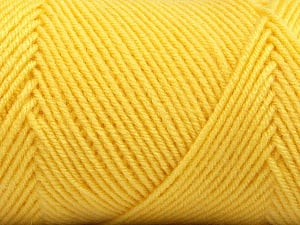 Fiber Content 50% Wool, 50% Acrylic, Yellow, Brand Ice Yarns, Yarn Thickness 3 Light DK, Light, Worsted, fnt2-56439