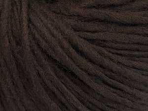 Composition 50% Laine, 50% Acrylique, Brand Ice Yarns, Dark Brown, Yarn Thickness 4 Medium Worsted, Afghan, Aran, fnt2-57002
