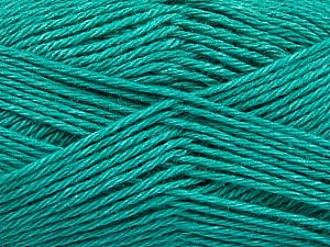 Fiber Content 65% Merino Wool, 35% Silk, Brand Ice Yarns, Emerald Green, Yarn Thickness 3 Light DK, Light, Worsted, fnt2-57672