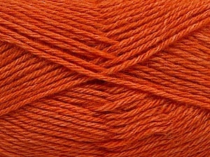 Fiber Content 65% Merino Wool, 35% Silk, Orange, Brand Ice Yarns, Yarn Thickness 3 Light DK, Light, Worsted, fnt2-57678