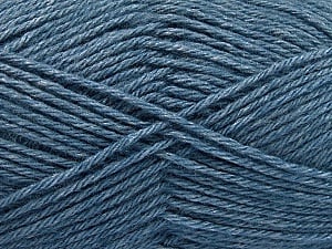 Fiber Content 65% Merino Wool, 35% Silk, Jeans Blue, Brand Ice Yarns, Yarn Thickness 3 Light DK, Light, Worsted, fnt2-57681