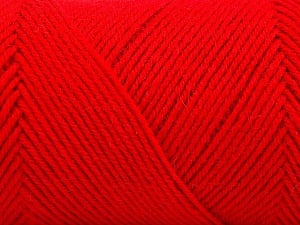 Fiber Content 50% Acrylic, 50% Wool, Red, Brand Ice Yarns, Yarn Thickness 3 Light DK, Light, Worsted, fnt2-57736