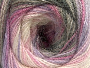 Composition 75% Acrylique, 25% Angora, Pink, Lilac, Brand Ice Yarns, Grey, Cream, Yarn Thickness 2 Fine Sport, Baby, fnt2-57797