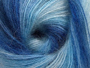 Composition 75% Acrylique, 25% Angora, Brand Ice Yarns, Blue Shades, Yarn Thickness 2 Fine Sport, Baby, fnt2-58017