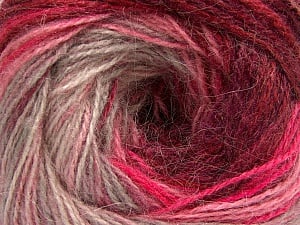 Composition 75% Acrylique, 25% Angora, Pink, Brand Ice Yarns, Camel, Burgundy, Yarn Thickness 2 Fine Sport, Baby, fnt2-58019