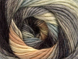 Composition 70% Acrylique, 30% Laine, Brand Ice Yarns, Grey Shades, Cream, Brown, Yarn Thickness 3 Light DK, Light, Worsted, fnt2-58144