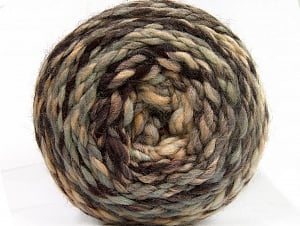 Fiber Content 70% Acrylic, 30% Wool, Brand Ice Yarns, Grey, Brown Shades, Yarn Thickness 6 SuperBulky Bulky, Roving, fnt2-58150
