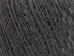 Trellis Composition 95% Polyester, 5% Lurex, Brand Ice Yarns, Black, Yarn Thickness 5 Bulky Chunky, Craft, Rug, fnt2-58247