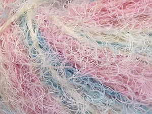 Composition 40% Viscose, 30% Laine, 30% Polyamide, White, Pink, Lilac, Brand Ice Yarns, Blue, Yarn Thickness 5 Bulky Chunky, Craft, Rug, fnt2-59582 