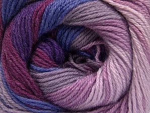 Composition 70% Acrylique, 30% Laine mérinos, Purple, Orchid, Lilac Shades, Brand Ice Yarns, Yarn Thickness 2 Fine Sport, Baby, fnt2-59777