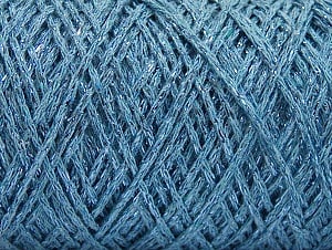 Please be advised that yarn iade made of recycled cotton, and dye lot differences occur. Fiber Content 90% Cotton, 10% Metallic Lurex, Light Blue, Brand Ice Yarns, Yarn Thickness 4 Medium Worsted, Afghan, Aran, fnt2-60137