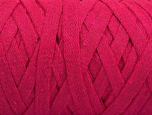 Fiber Content 100% Recycled Cotton, Brand Ice Yarns, Fuchsia, Yarn Thickness 6 SuperBulky Bulky, Roving, fnt2-60403