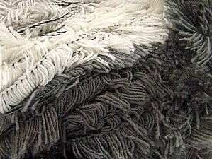 Composition 95% Acrylique, 5% Polyester, White, Brand Ice Yarns, Grey Shades, Yarn Thickness 6 SuperBulky Bulky, Roving, fnt2-61118 