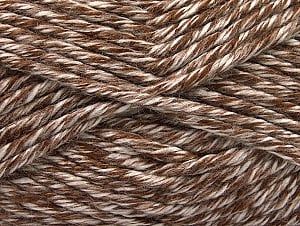 Fiber Content 100% Acrylic, White, Brand Ice Yarns, Brown, Yarn Thickness 6 SuperBulky Bulky, Roving, fnt2-61355