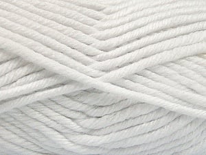 Fiber Content 100% Acrylic, White, Brand Ice Yarns, Yarn Thickness 6 SuperBulky Bulky, Roving, fnt2-62371