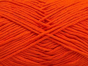 Composition 50% Coton, 50% Acrylique, Brand Ice Yarns, Dark Orange, Yarn Thickness 3 Light DK, Light, Worsted, fnt2-62738