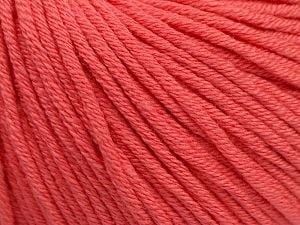 Composition 50% Acrylique, 50% Coton, Salmon, Brand Ice Yarns, Yarn Thickness 3 Light DK, Light, Worsted, fnt2-62739